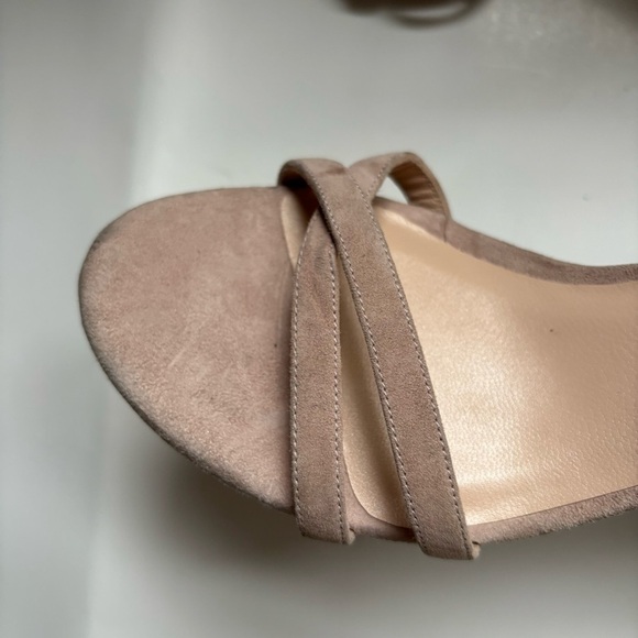 Stuart Weitzman Nunakedstraight Suede Sandal Sz 9 - Picture 6 of 9